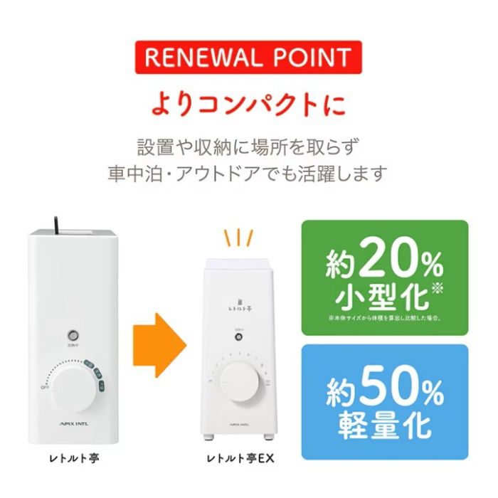 アピックス レトルト亭 EX ARM-115WHの説明画像3