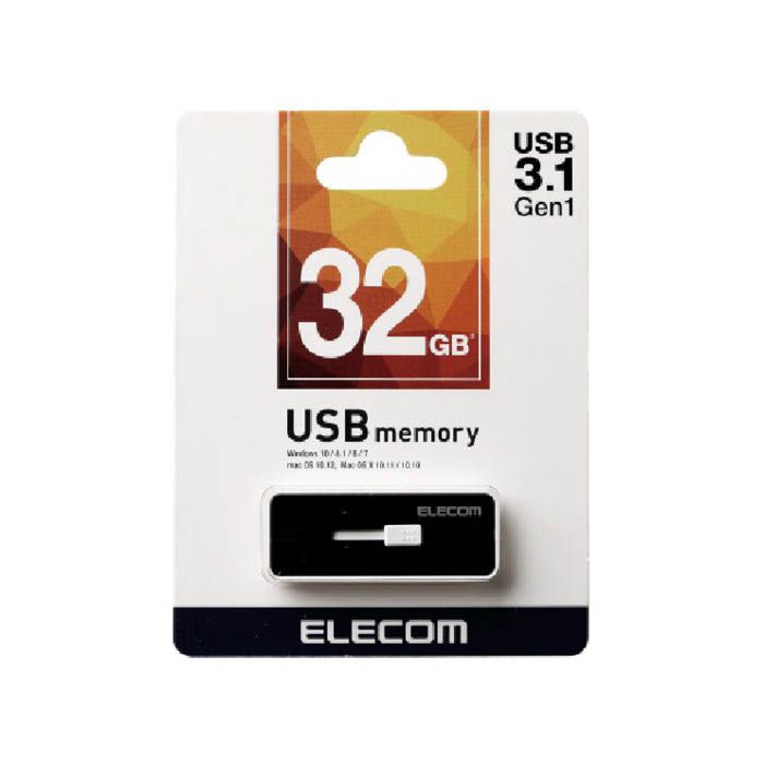 ELECOM USBメモリー MF-KNU332GB