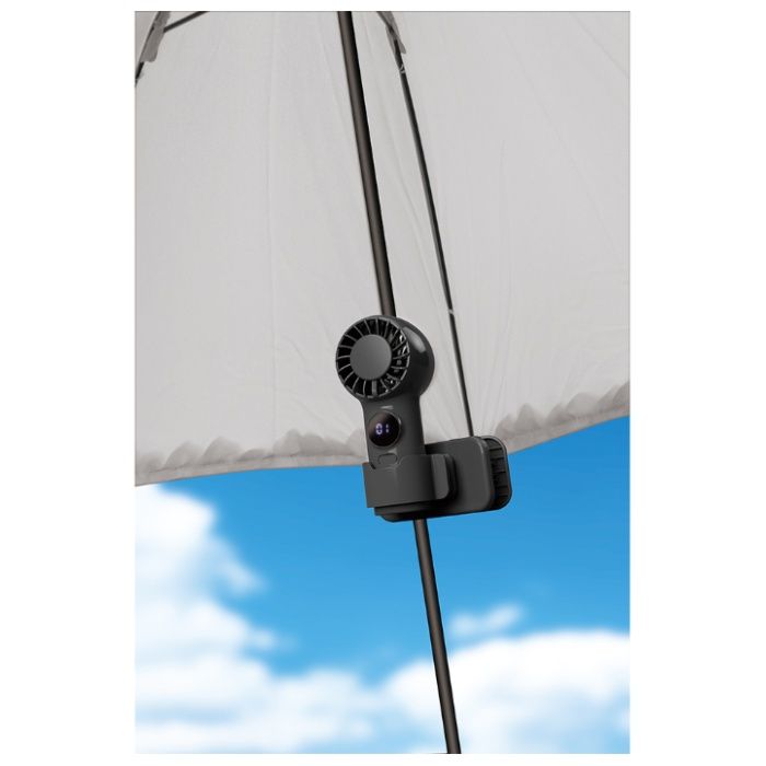 ドリテック てのひらハンディファン(クリップ付き) FN-209BKの説明画像2