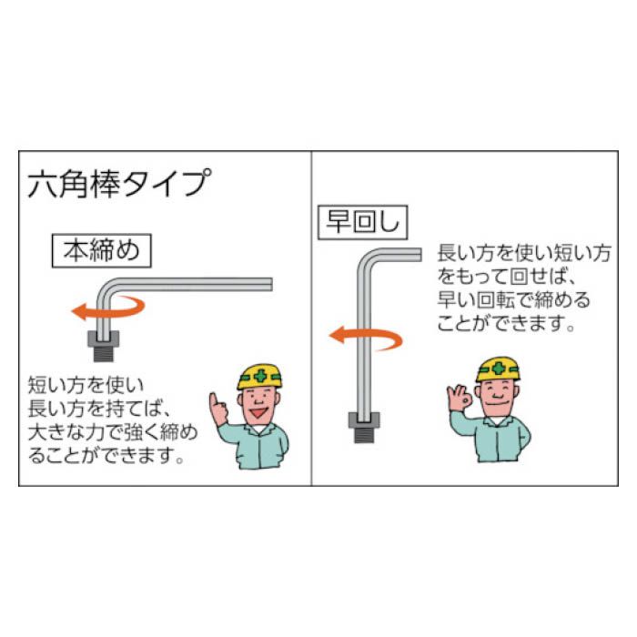 (T) 六角棒レンチ(標準タイプ)　5.0mmの説明画像3