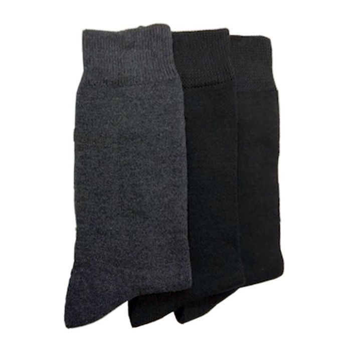 紳士3P発熱加工パイルソックス　無地 24-26cmの説明画像2