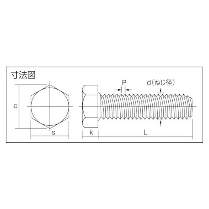 T) 六角ボルト全ねじ ドブ M10×20 (18本入)の通販｜ホームセンター