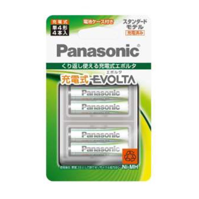 Panasonic(パナソニック) 充電式エボルタ単4形ニッケル水素電池 4本入 BK4MLE4BC