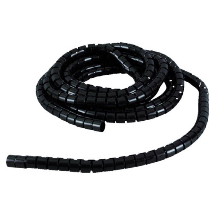 (T)電線保護材　スリットチューブ　5m　結束径16　黒