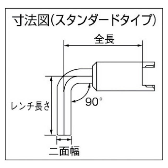 (T)KTC　交換式用　六角棒ヘッド　スタンダードタイプ　5mmの説明画像2