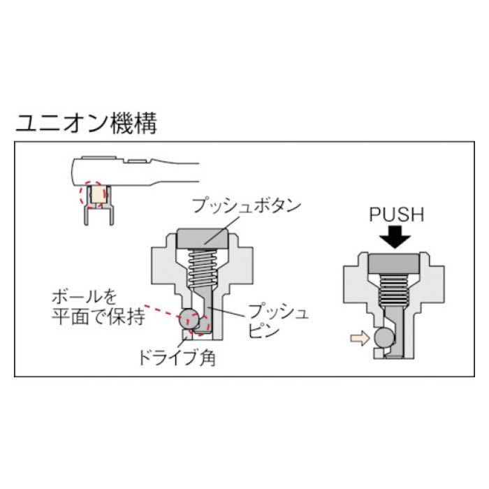 (T)KTC　6.3sq.ラチェットハンドルの説明画像2