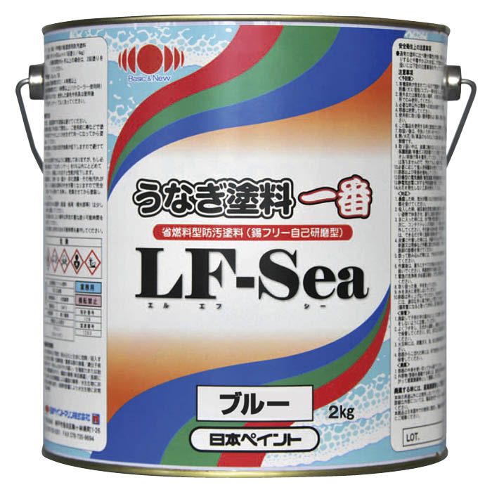最大73％オフ！ 日本ペイントマリン うなぎ塗料一番LF-sea ブルー 4kg