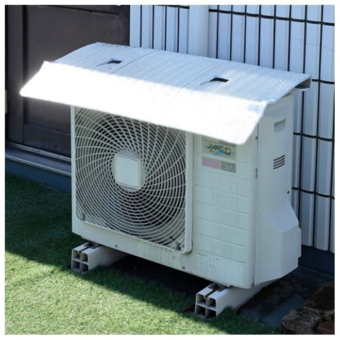 YAMAZEN 風が通るひさし付エアコンガードワイド YVMA-9960WHの説明画像2