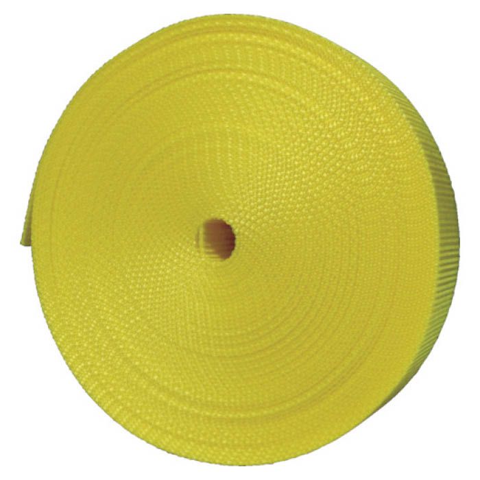 (T) ナイロン平ベル1.2t×25mm×10m黄色