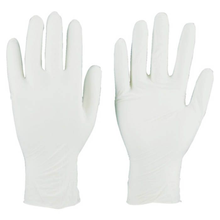 (T) ニトリル製使い捨て極薄手袋粉無しLホワイト(200枚入)