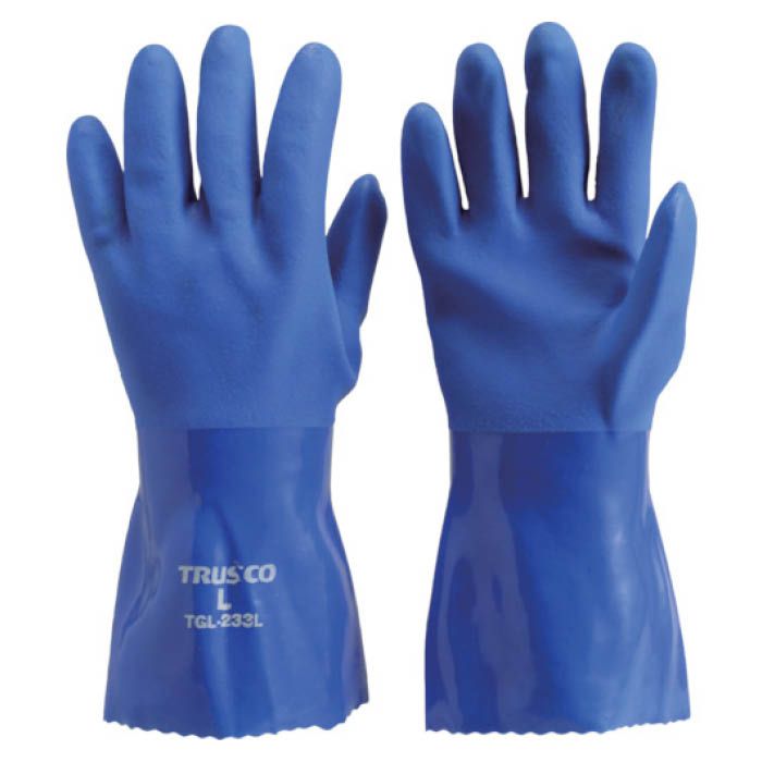 (T) 耐油ビニール手袋ロングタイプLサイズ