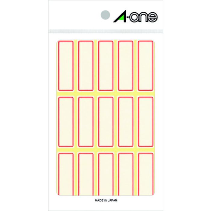 3M エーワン(TM) セルフラベル 赤枠 (18枚入)