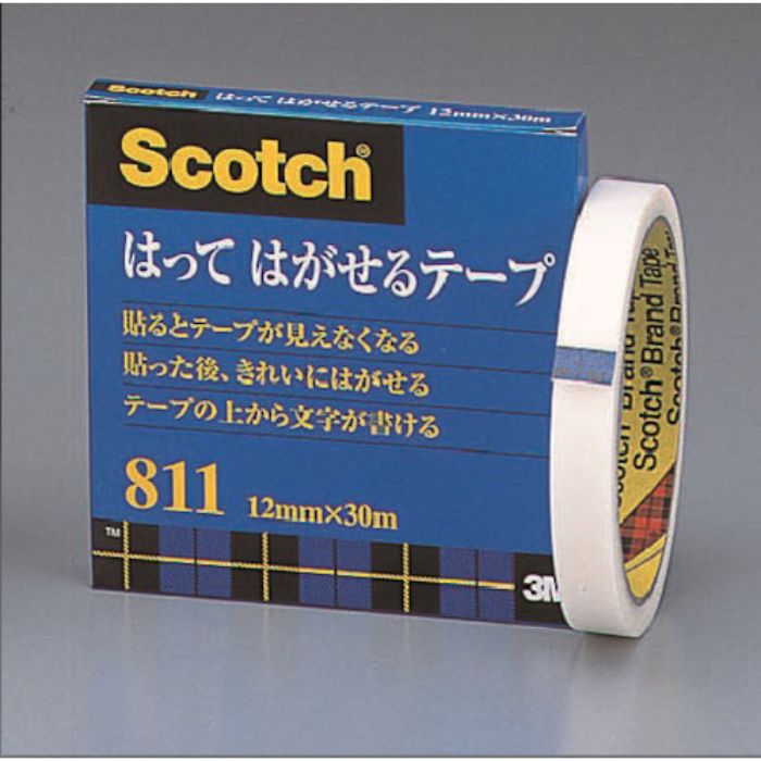 3M 貼ってはがせるテープ 12mm×30m 巻芯径76mm