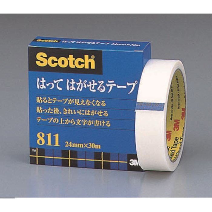 3M 貼ってはがせるテープ 24mm×30m 巻芯径76mm