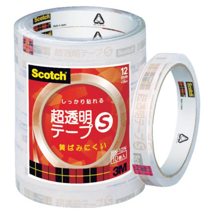 (T)3M(スリーエム) スコッチ　超透明テープS　12mmX35m　10巻入シュリンクパック