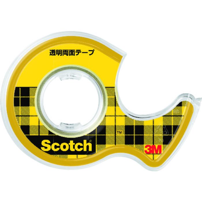 3M スコッチ 透明両面テープ小巻 12mm×6m 巻芯径25mm