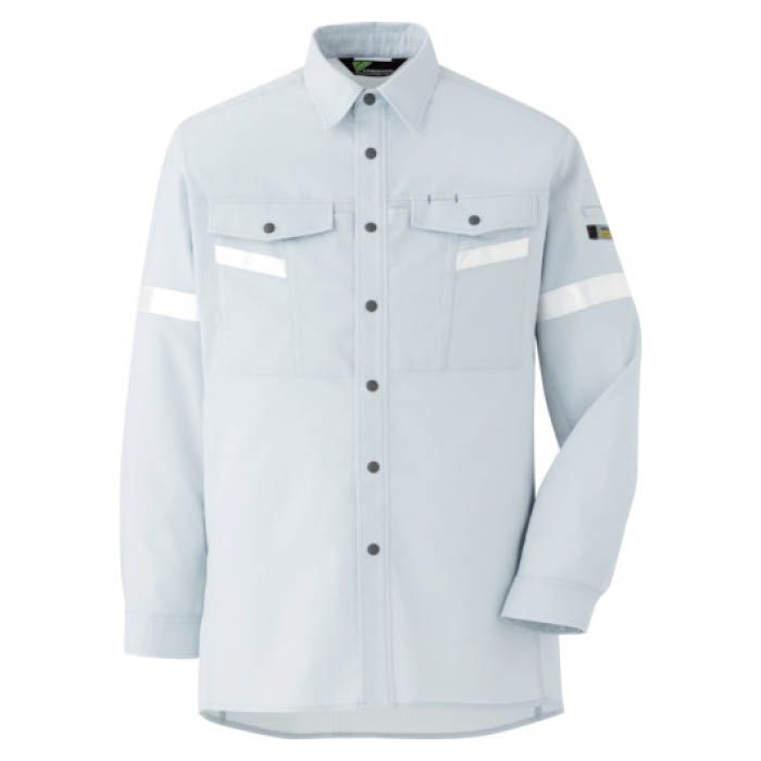 (T)ミドリ安全　ベルデクセル　帯電防止　反射材仕様　長袖シャツ　VES2551上　L