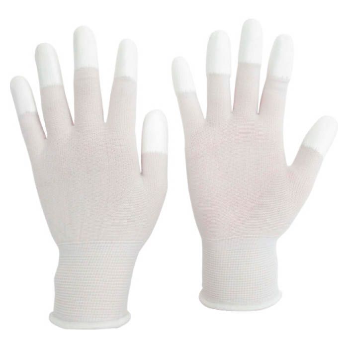 (T)ミドリ安全　品質管理用手袋(指先コート)　10双入　Sサイズ