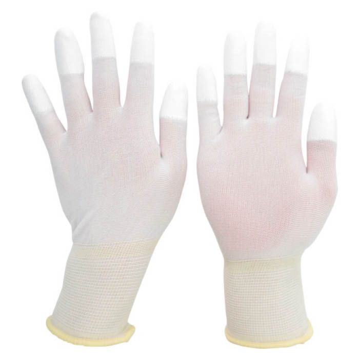 (T)ミドリ安全　品質管理用手袋(指先コート)　10双入　LLサイズ
