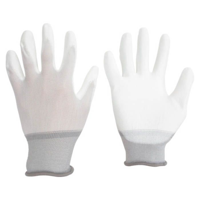 (T)ミドリ安全　品質管理用手袋(手のひらコート)　10双入　Lサイズ