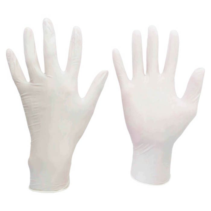 (T)ミドリ安全　ニトリル使い捨て手袋　極薄　粉なし　　白　M　(100枚入)