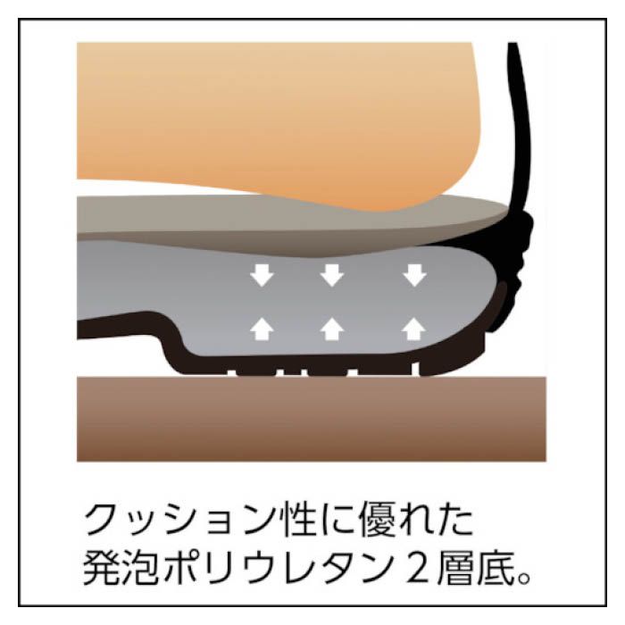 (T)シモン　安全靴　短靴　BZ11-B　25.0cmの説明画像2