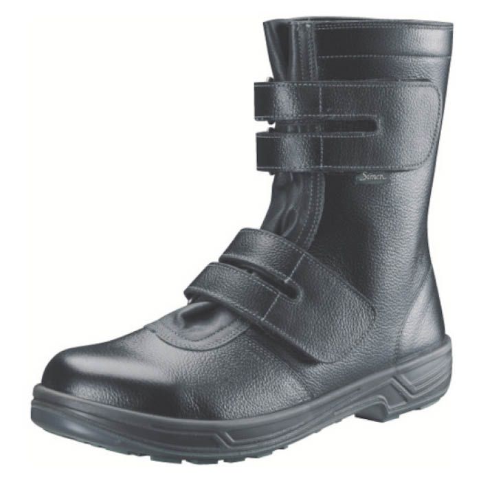 (T)シモン　安全靴　長編上靴マジック式　SS38黒　23.5cm