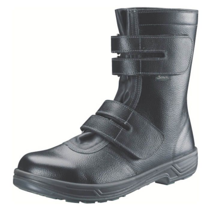 (T)シモン　安全靴　長編上靴マジック式　SS38黒　27.5cm