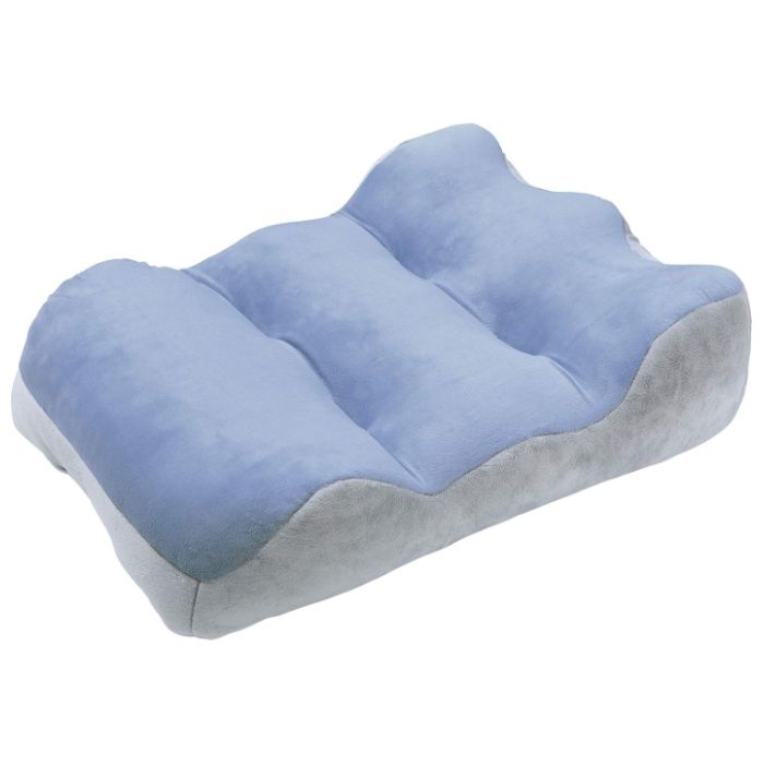 のびのび腰痛対策脚クッション スモーキーブルー