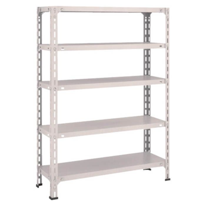 (T) 軽量棚開放型 W875XD300XH1200 5段 ネオグレー(Tcode:5038553)