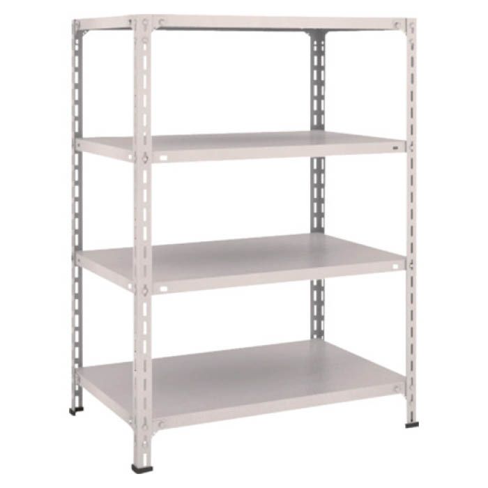 (T) 軽量棚開放型 W875XD600XH1200 4段 ネオグレー(Tcode:5038588)