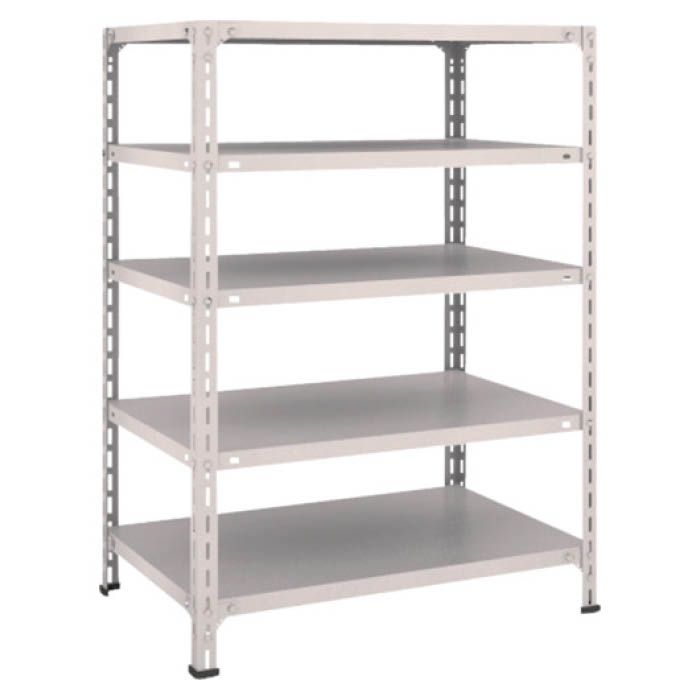 (T) 軽量棚開放型 W875XD600XH1200 5段 ネオグレー(Tcode:5038596)