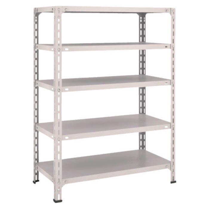 (T) 軽量棚開放型 W875XD450XH1200 5段 ネオグレー(Tcode:5038570)