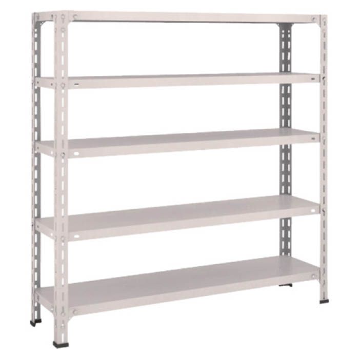 (T) 軽量棚開放型 W1200XD300XH1200 5段 ネオグレー(Tcode:5024781)