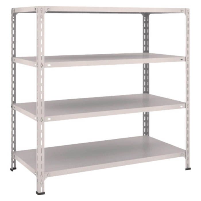 (T) 軽量棚開放型 W1200XD600XH1200 4段 ネオグレー(Tcode:5024811)