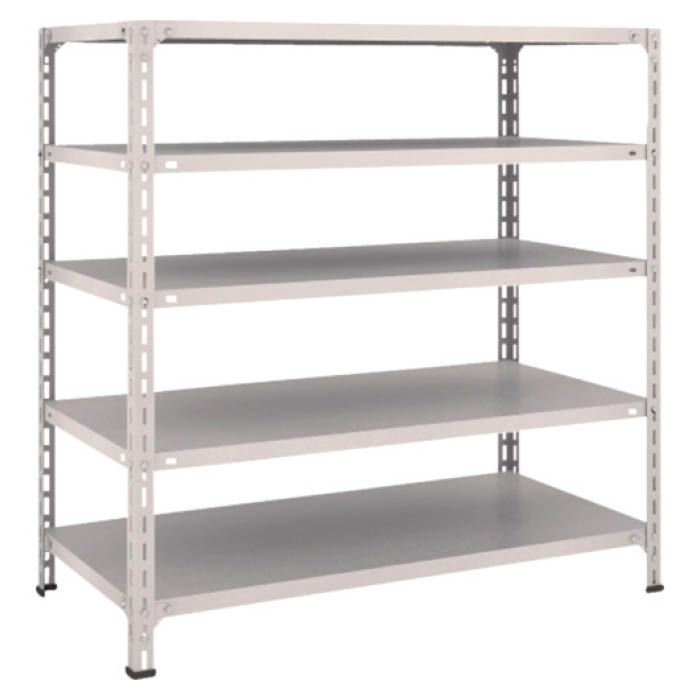 (T) 軽量棚開放型 W1200XD600XH1200 5段 ネオグレー(Tcode:5024820)