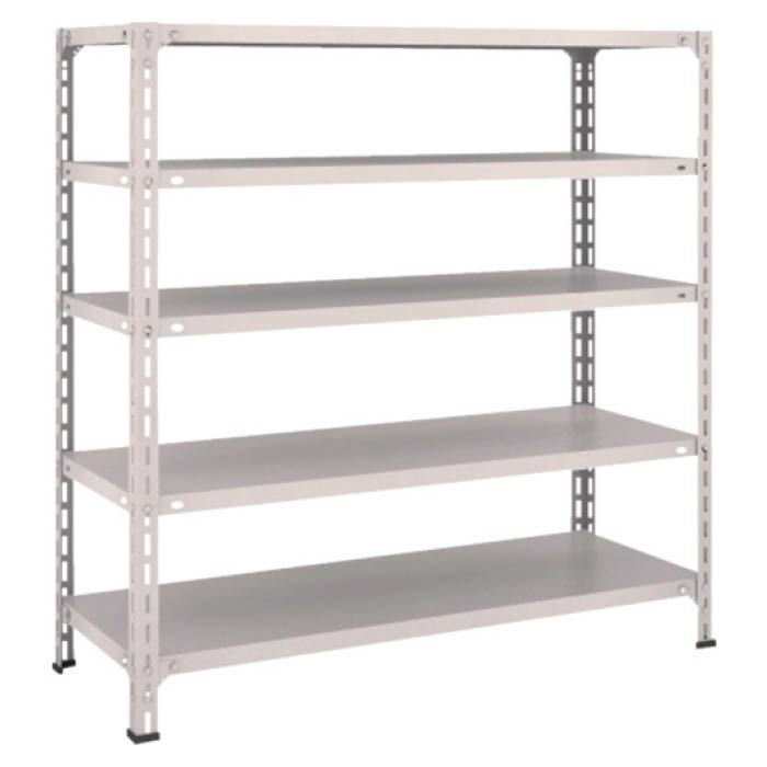 (T) 軽量棚開放型 W1200XD450XH1200 5段 ネオグレー(Tcode:5024803)