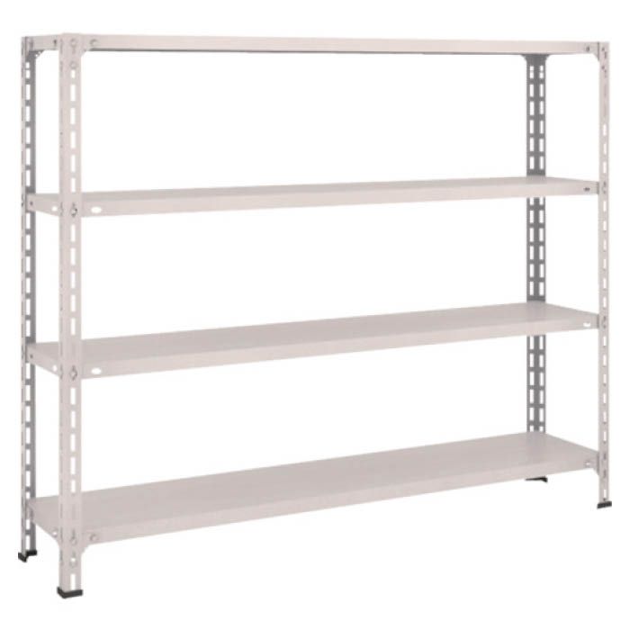 (T) 軽量棚開放型 W1500XD300XH1200 4段 ネオグレー(Tcode:5038600)