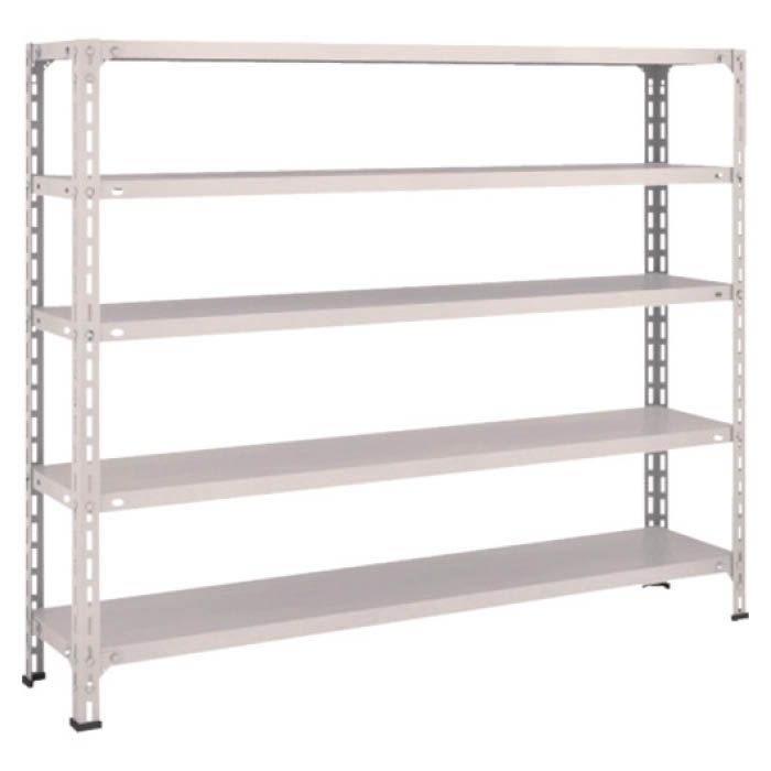 (T) 軽量棚開放型 W1500XD300XH1200 5段 ネオグレー(Tcode:5038618)
