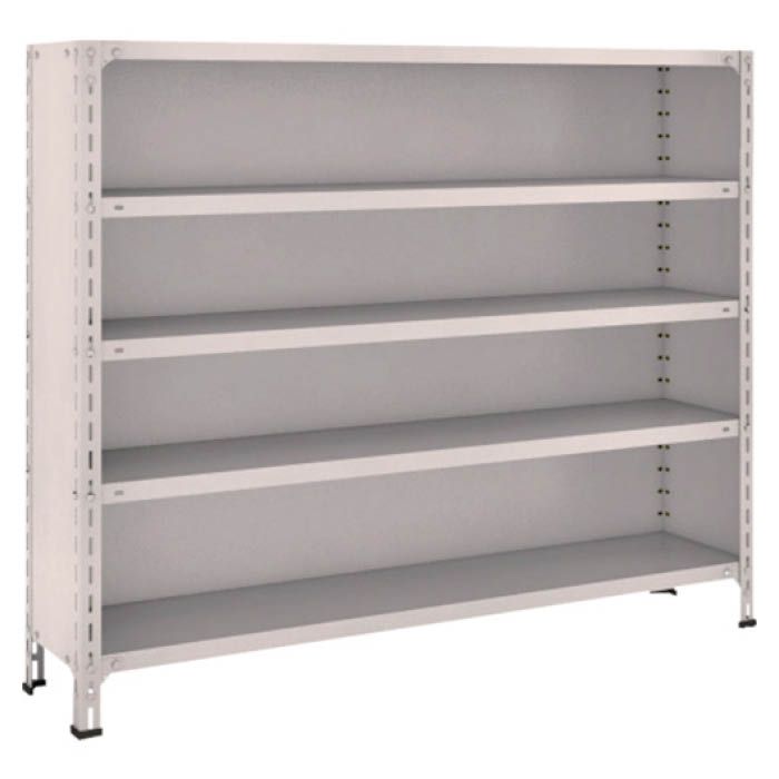 (T) 軽量棚背板・側板付 W1500XD300X1200 5段 ネオグレー(Tcode:5039070)