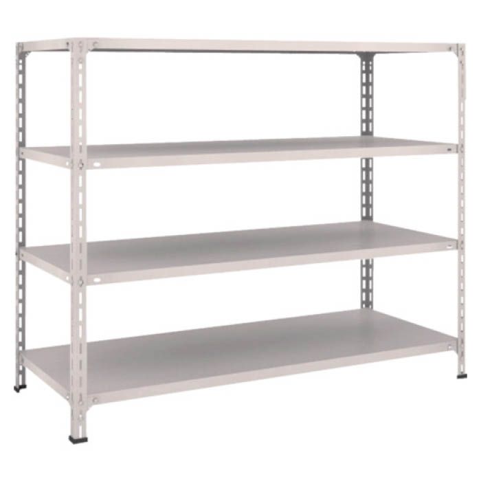 (T) 軽量棚開放型 W1500XD600XH1200 4段 ネオグレー(Tcode:5038642)