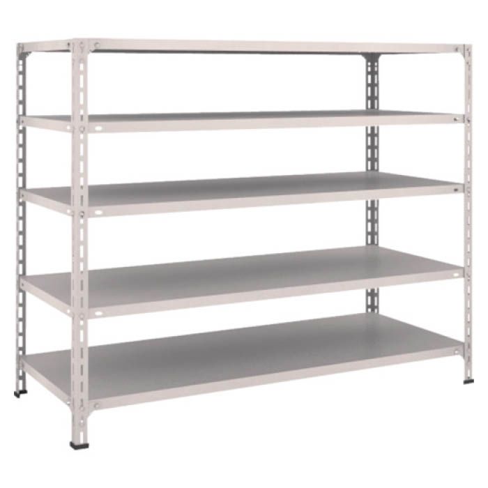 (T) 軽量棚開放型 W1500XD600XH1200 5段 ネオグレー(Tcode:5038651)