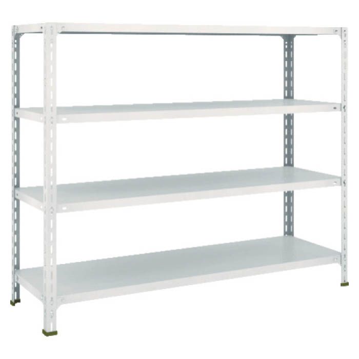 (T) 軽量棚開放型 W1500XD450XH1200 4段 ネオグレー(Tcode:5038626)
