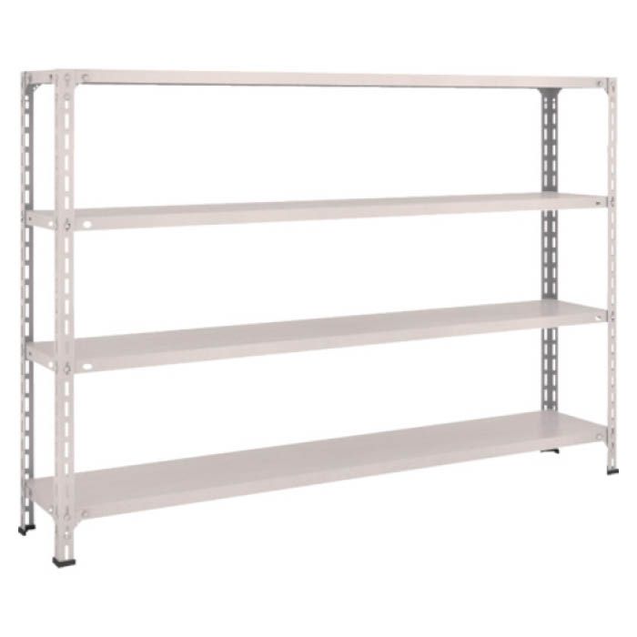(T) 軽量棚開放型 W1800XD300XH1200 4段 ネオグレー(Tcode:5024897)