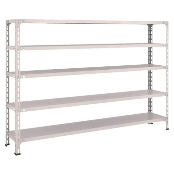 (T) 軽量棚開放型 W1800XD300XH1200 5段 ネオグレー(Tcode:5024901)