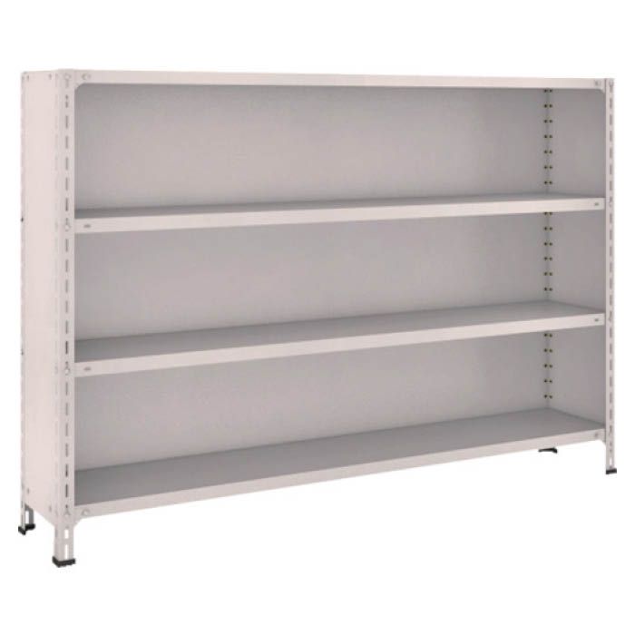 (T) 軽量棚背板・側板付 W1800XD300X1200 4段 ネオグレー(Tcode:5024404)