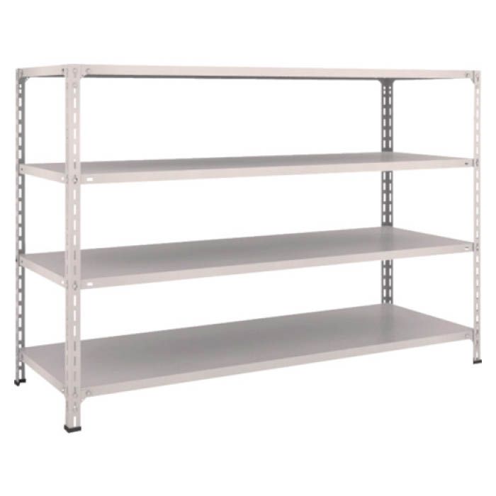 (T) 軽量棚開放型 W1800XD600XH1200 4段 ネオグレー(Tcode:5024935)