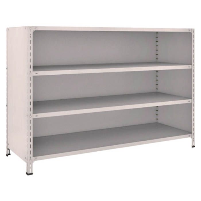 (T) 軽量棚背板・側板付 W1800XD600X1200 4段 ネオグレー(Tcode:5024463)