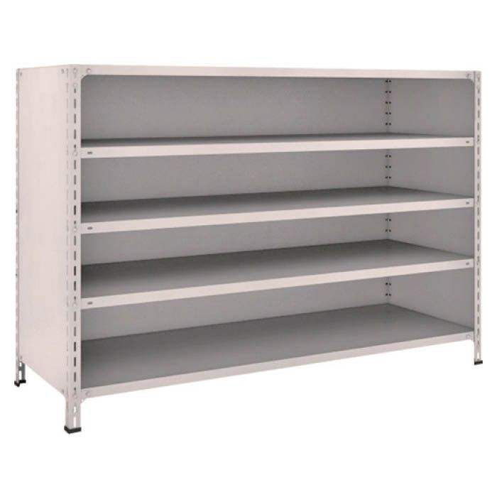 (T) 軽量棚背板・側板付 W1800XD600X1200 5段 ネオグレー(Tcode:5024528)