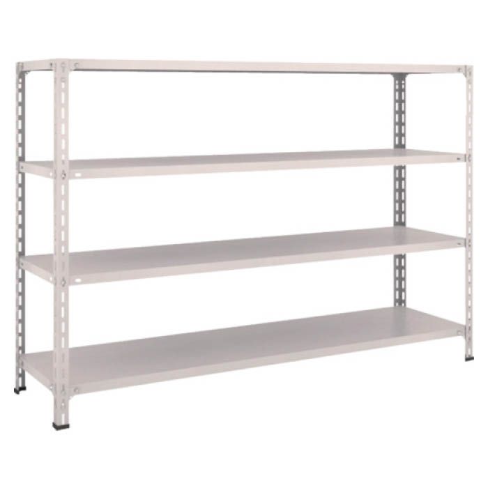 (T) 軽量棚開放型 W1800XD450XH1200 4段 ネオグレー(Tcode:5024919)